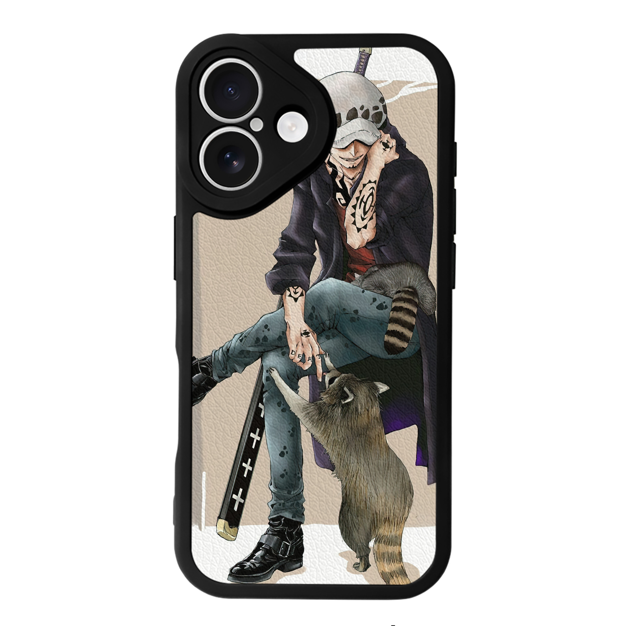 （画像用） ワンピース ONE PIECE 【iPhone 16シリーズ対応】シリコンスマホケース（レザー調） 材質：シリコン